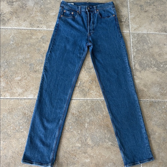 Gap cheeky straight high rise jeans 27 4T 4 tall button fly inseam 30" - Picture 3 of 11